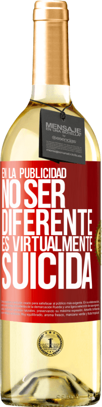 «En la publicidad, no ser diferente es virtualmente suicida» Edición WHITE