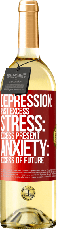 «うつ病：過去の過剰。ストレス：過剰な存在。不安：未来の過剰» WHITEエディション