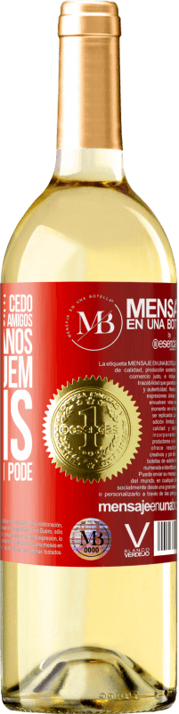 «Durma tarde, acorde cedo. Muitos conhecidos, poucos amigos. Viva alguns anos como ninguém, depois viva como ninguém pode» Edição WHITE