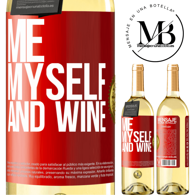 29,95 € Free Shipping | White Wine WHITE Edition Me, myself and wine Red Label. Customizable label Young wine Harvest 2025 Verdejo
