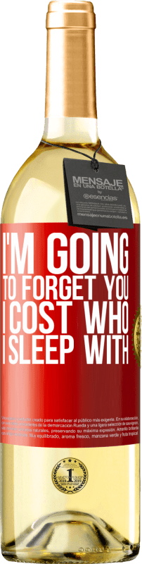 29,95 € | 白ワイン WHITEエディション 私はあなたを忘れるつもりだ、私は誰と寝るのか 赤いタグ. カスタマイズ可能なラベル 若いワイン 収穫 2023 Verdejo