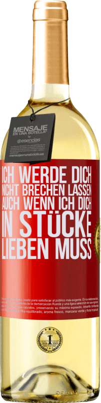 «Ich werde dich nicht brechen lassen, auch wenn ich dich in Stücke lieben muss» WHITE Ausgabe