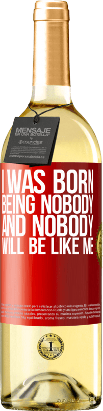 «Я родился, будучи никем. И никто не будет похож на меня» Издание WHITE