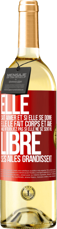 29,95 € | Vin blanc Édition WHITE Elle sait aimer et si elle se donne, elle le fait corps et âme. Mais n'oubliez pas si elle ne se sent pas libre, ses ailes grand Étiquette Rouge. Étiquette personnalisable Vin jeune Récolte 2024 Verdejo