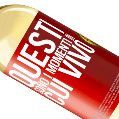 Espressioni Uniche e Personali. «Questi sono i momenti in cui vivo» Edizione WHITE