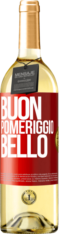 29,95 € | Vino bianco Edizione WHITE Buon pomeriggio, bello Etichetta Rossa. Etichetta personalizzabile Vino giovane Raccogliere 2024 Verdejo