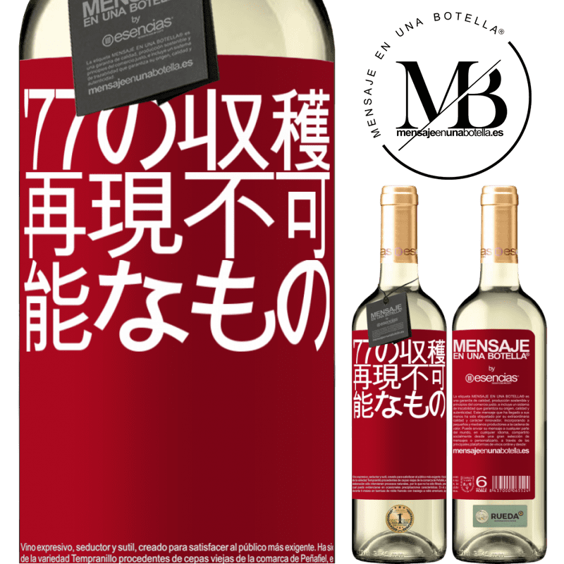 «'77の収穫、再現不可能なもの» WHITEエディション