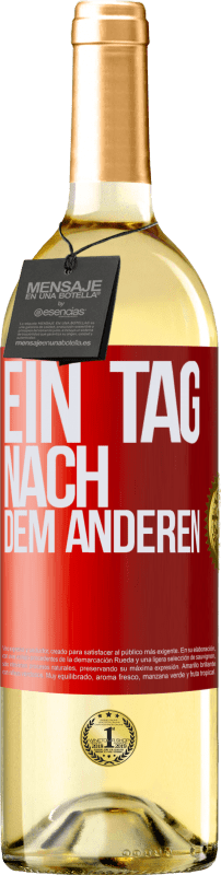 29,95 € | Weißwein WHITE Ausgabe Ein Tag nach dem anderen Rote Markierung. Anpassbares Etikett Junger Wein Ernte 2024 Verdejo