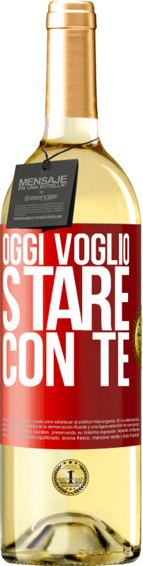 29,95 € | Vino bianco Edizione WHITE Oggi voglio stare con te Etichetta Rossa. Etichetta personalizzabile Vino giovane Raccogliere 2024 Verdejo