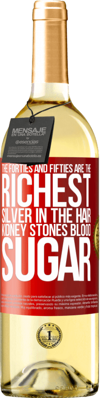 «The forties and fifties are the richest. Silver in the hair, kidney stones, blood sugar» WHITE Edition