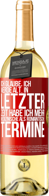 «Ich glaube, ich werde alt. In letzter Zeit habe ich mehr medizinische als romantische Termine» WHITE Ausgabe