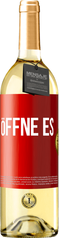 29,95 € | Weißwein WHITE Ausgabe Öffne es Rote Markierung. Anpassbares Etikett Junger Wein Ernte 2023 Verdejo