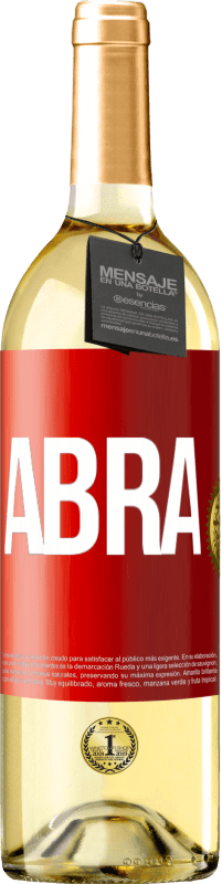 29,95 € | Vinho branco Edição WHITE Abra Etiqueta Vermelha. Etiqueta personalizável Vinho jovem Colheita 2025 Verdejo