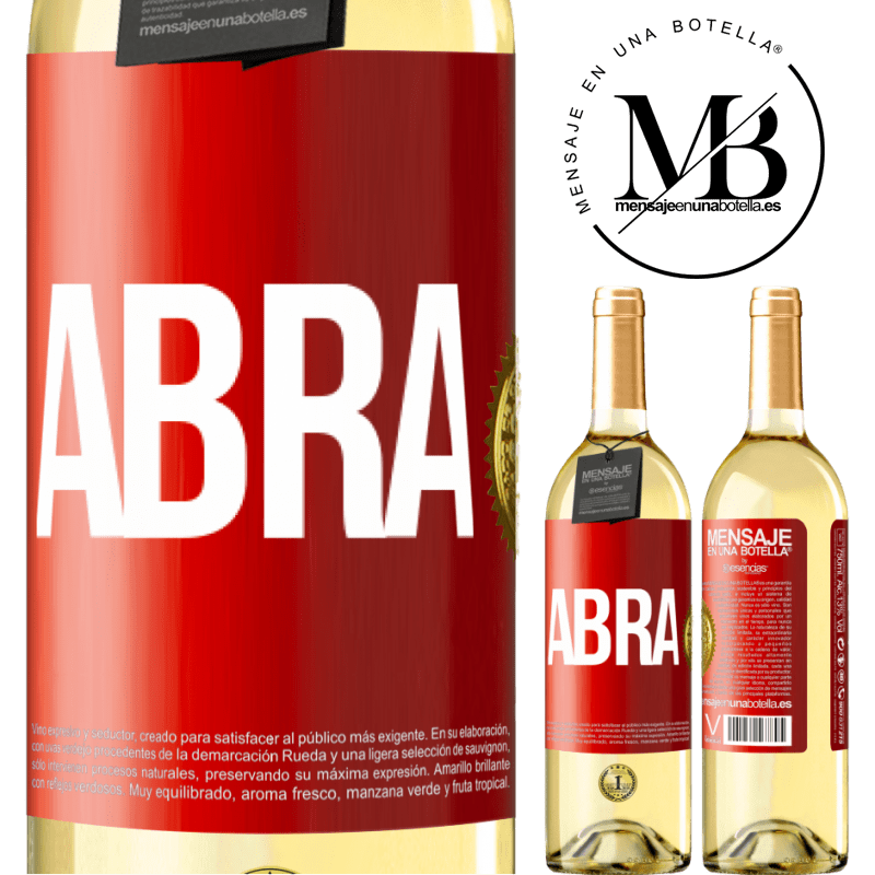29,95 € Envio grátis | Vinho branco Edição WHITE Abra Etiqueta Vermelha. Etiqueta personalizável Vinho jovem Colheita 2024 Verdejo