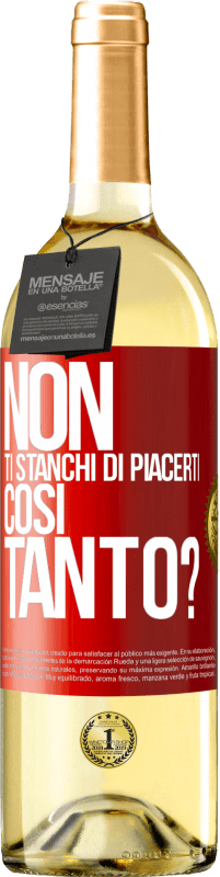 29,95 € Spedizione Gratuita | Vino bianco Edizione WHITE Non ti stanchi di piacerti così tanto? Etichetta Rossa. Etichetta personalizzabile Vino giovane Raccogliere 2025 Verdejo