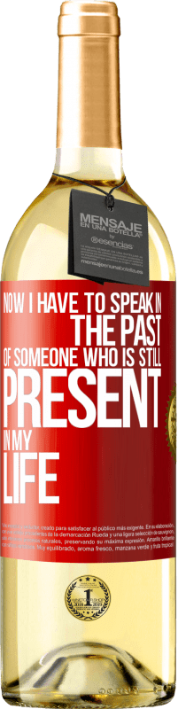 «Now I have to speak in the past of someone who is still present in my life» WHITE Edition