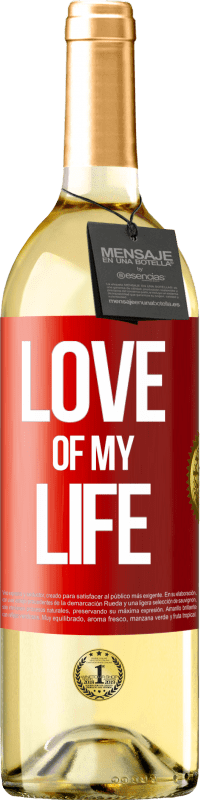 29,95 € | White Wine WHITE Edition Love of my life Red Label. Customizable label Young wine Harvest 2024 Verdejo