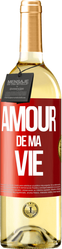 29,95 € | Vin blanc Édition WHITE Amour de ma vie Étiquette Rouge. Étiquette personnalisable Vin jeune Récolte 2024 Verdejo