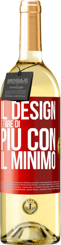 29,95 € | Vino bianco Edizione WHITE Il design è fare di più con il minimo Etichetta Rossa. Etichetta personalizzabile Vino giovane Raccogliere 2023 Verdejo