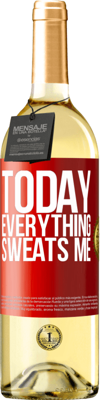 29,95 € | White Wine WHITE Edition Today everything sweats me Red Label. Customizable label Young wine Harvest 2025 Verdejo
