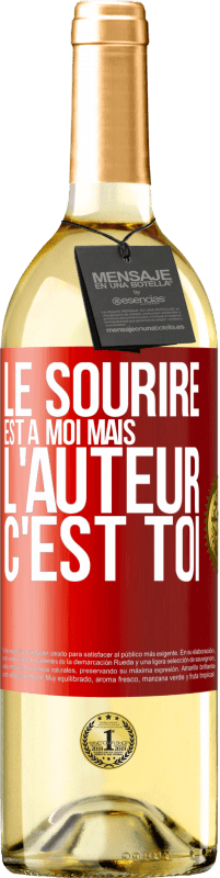 29,95 € | Vin blanc Édition WHITE Le sourire est à moi, mais l'auteur c'est toi Étiquette Rouge. Étiquette personnalisable Vin jeune Récolte 2024 Verdejo