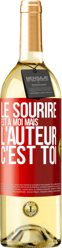 29,95 € Envoi gratuit | Vin blanc Édition WHITE Le sourire est à moi, mais l'auteur c'est toi Étiquette Rouge. Étiquette personnalisable Vin jeune Récolte 2025 Verdejo