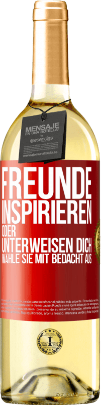 29,95 € Kostenloser Versand | Weißwein WHITE Ausgabe Freunde inspirieren oder unterweisen dich. Wähle sie mit Bedacht aus Rote Markierung. Anpassbares Etikett Junger Wein Ernte 2025 Verdejo