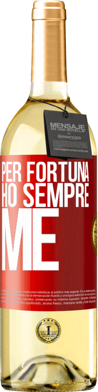 29,95 € | Vino bianco Edizione WHITE Per fortuna ho sempre me Etichetta Rossa. Etichetta personalizzabile Vino giovane Raccogliere 2025 Verdejo