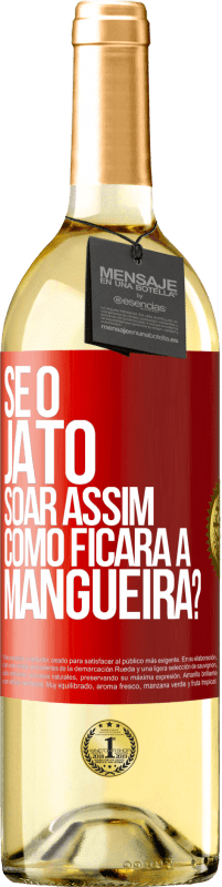 29,95 € | Vinho branco Edição WHITE Se o jato soar assim, como ficará a mangueira? Etiqueta Vermelha. Etiqueta personalizável Vinho jovem Colheita 2023 Verdejo