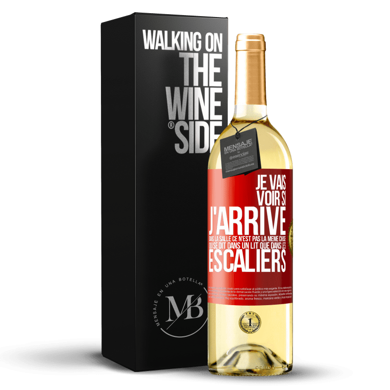 29,95 € Envoi gratuit | Vin blanc Édition WHITE Je vais voir si j'arrive dans la salle. Ce n'est pas la même chose qui se dit dans un lit que dans les escaliers Étiquette Rouge. Étiquette personnalisable Vin jeune Récolte 2023 Verdejo