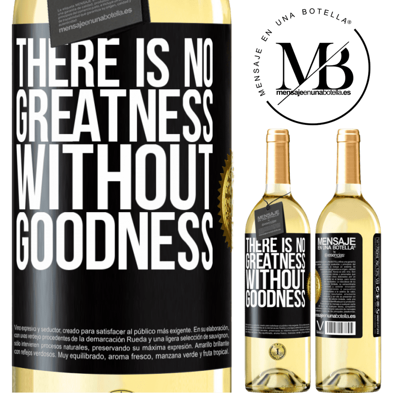 29,95 € Free Shipping | White Wine WHITE Edition There is no greatness without goodness Black Label. Customizable label Young wine Harvest 2022 Verdejo