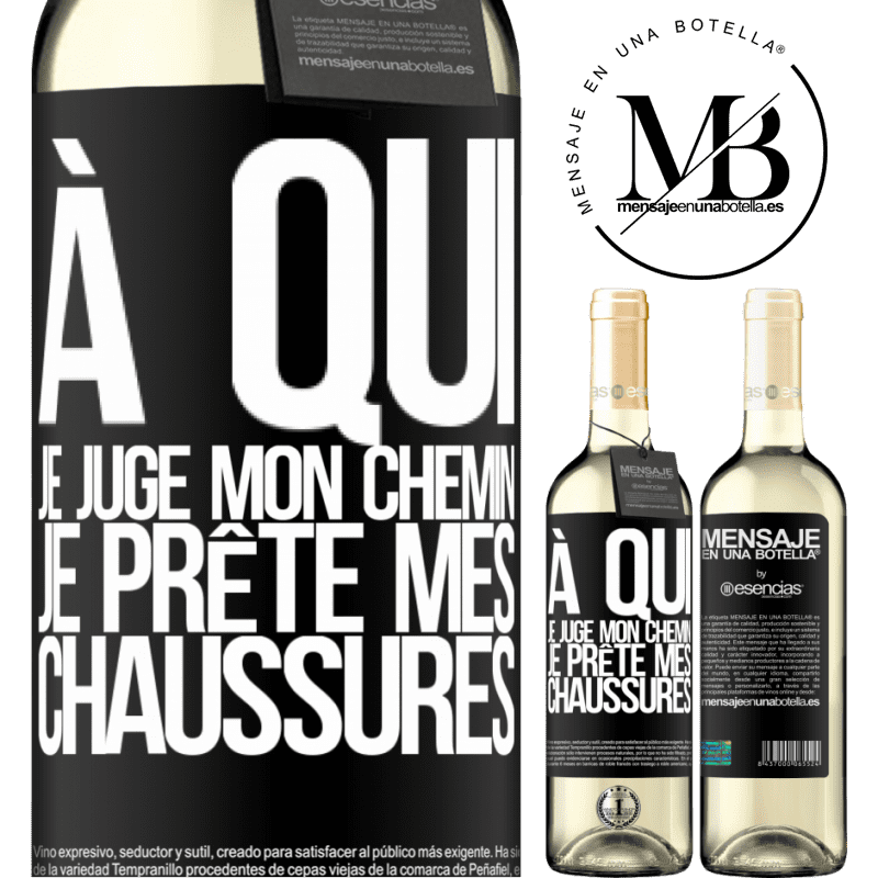 «À ceux qui jugent mon parcours, ils peuvent emprunter mes chaussures» Édition WHITE