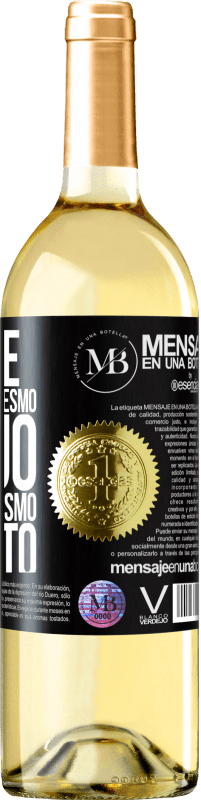 «Procure alguém com o mesmo desejo, não com o mesmo gosto» Edição WHITE