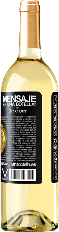 29,95 € | Vino Blanco Edición WHITE Tu ropa me da miedo. ¡Quítatela!  Etiqueta Negra. Etiqueta personalizable Vino joven Cosecha 2022 Verdejo