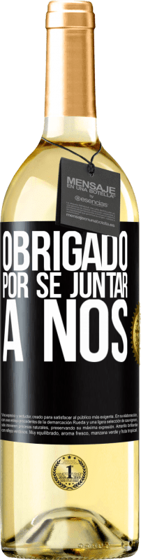 29,95 € | Vinho branco Edição WHITE Obrigado por se juntar a nós Etiqueta Preta. Etiqueta personalizável Vinho jovem Colheita 2024 Verdejo