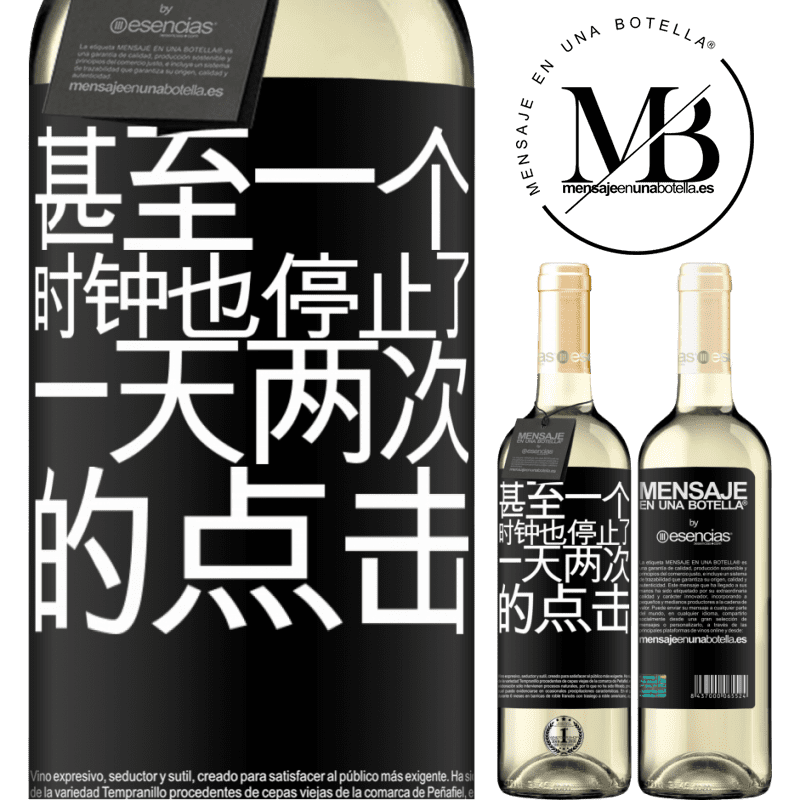 «甚至一个时钟也停止了一天两次的点击» WHITE版