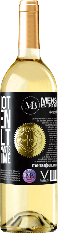 «We can not tighten our belt and get off the pants the same time» WHITE Edition