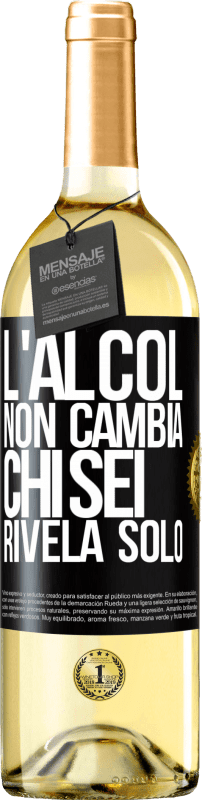 29,95 € | Vino bianco Edizione WHITE L'alcol non cambia chi sei. Rivela solo Etichetta Nera. Etichetta personalizzabile Vino giovane Raccogliere 2024 Verdejo