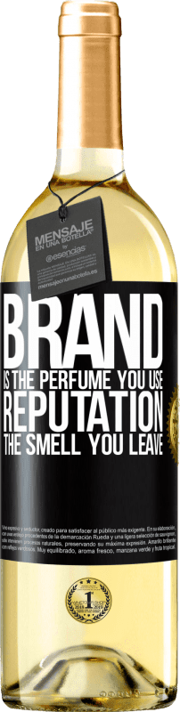 24,95 € | White Wine WHITE Edition Brand is the perfume you use. Reputation, the smell you leave Black Label. Customizable label Young wine Harvest 2021 Verdejo