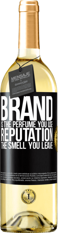 29,95 € | White Wine WHITE Edition Brand is the perfume you use. Reputation, the smell you leave Black Label. Customizable label Young wine Harvest 2022 Verdejo