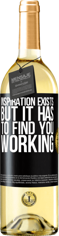 29,95 € Free Shipping | White Wine WHITE Edition Inspiration exists, but it has to find you working Black Label. Customizable label Young wine Harvest 2025 Verdejo