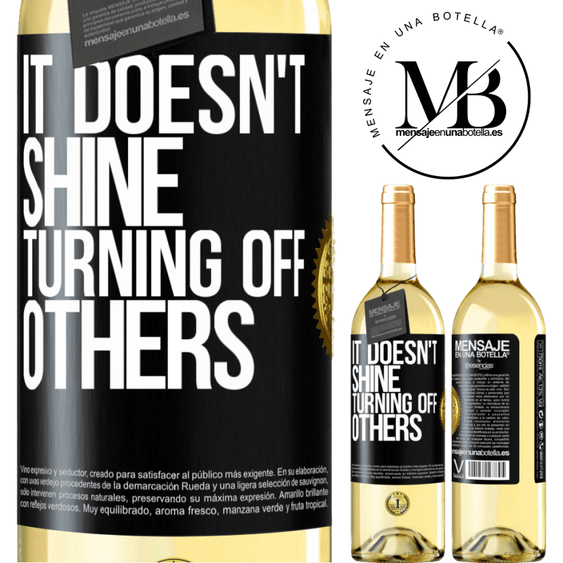 29,95 € Free Shipping | White Wine WHITE Edition It doesn't shine turning off others Black Label. Customizable label Young wine Harvest 2022 Verdejo