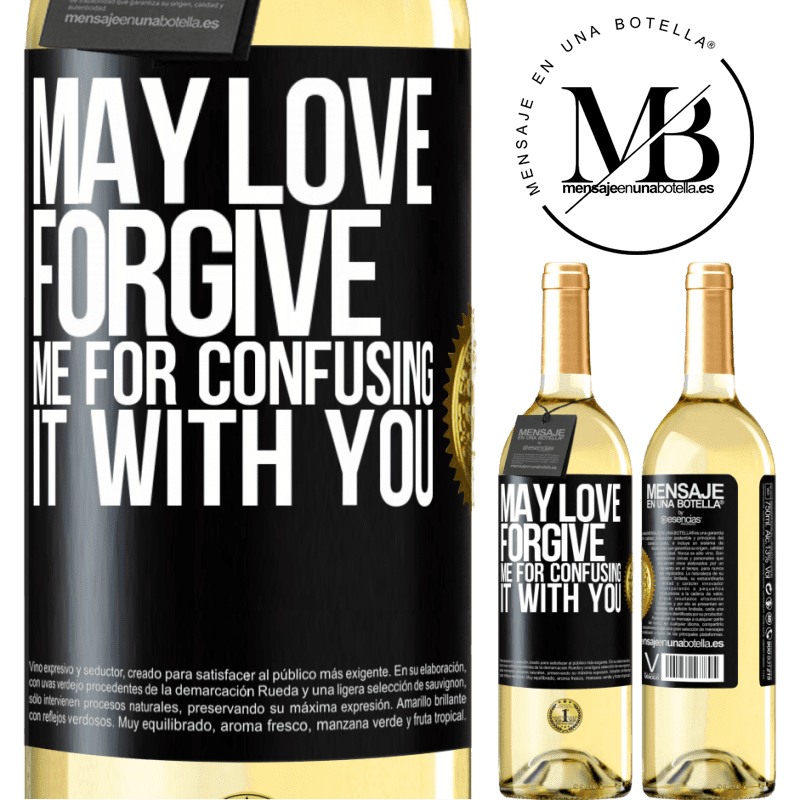 29,95 € Free Shipping | White Wine WHITE Edition May love forgive me for confusing it with you Black Label. Customizable label Young wine Harvest 2022 Verdejo