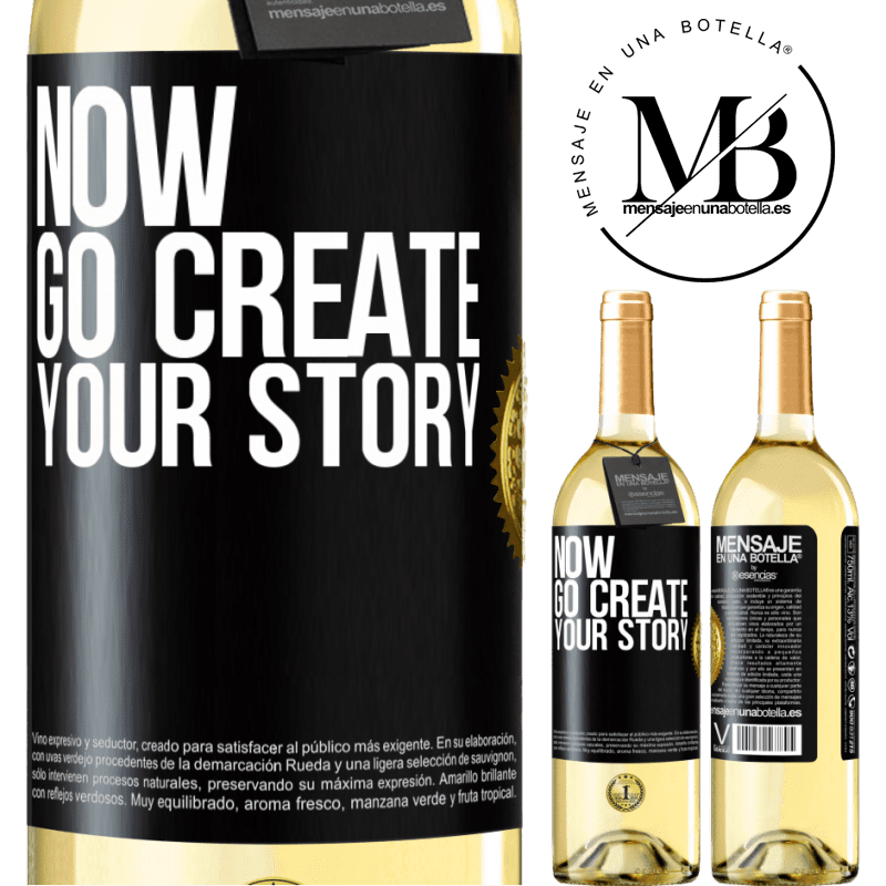 29,95 € Free Shipping | White Wine WHITE Edition Now, go create your story Black Label. Customizable label Young wine Harvest 2022 Verdejo