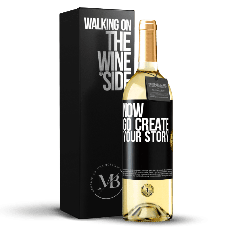 29,95 € Free Shipping | White Wine WHITE Edition Now, go create your story Black Label. Customizable label Young wine Harvest 2023 Verdejo