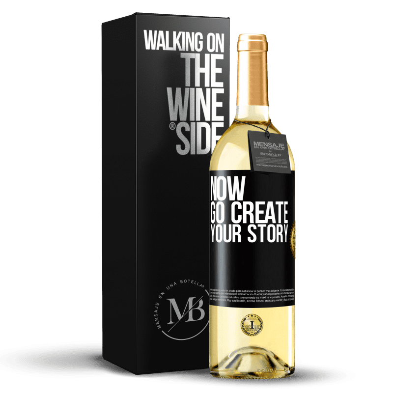 29,95 € Free Shipping | White Wine WHITE Edition Now, go create your story Black Label. Customizable label Young wine Harvest 2024 Verdejo