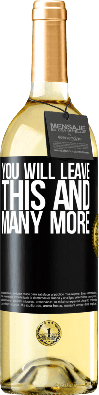 29,95 € | White Wine WHITE Edition You will leave this and many more Black Label. Customizable label Young wine Harvest 2023 Verdejo