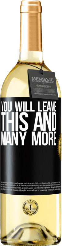 29,95 € | White Wine WHITE Edition You will leave this and many more Black Label. Customizable label Young wine Harvest 2024 Verdejo