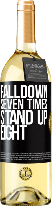 29,95 € | White Wine WHITE Edition Falldown seven times. Stand up eight Black Label. Customizable label Young wine Harvest 2024 Verdejo