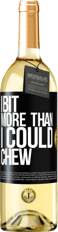 29,95 € | White Wine WHITE Edition I bit more than I could chew Black Label. Customizable label Young wine Harvest 2024 Verdejo